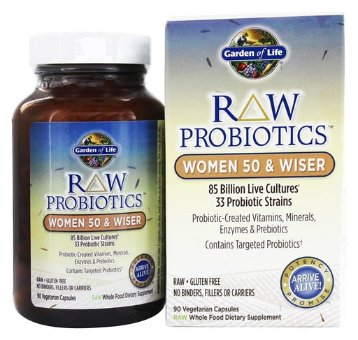 garden-of-life-raw-probiotics-women-50-wiser-90-veggie-capsules - Supplements-Natural & Organic Vitamins-Essentials4me