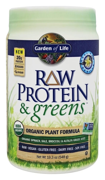 garden-of-life-raw-protein-greens-vanilla-19-3-oz-548-g - Supplements-Natural & Organic Vitamins-Essentials4me