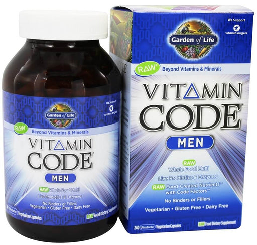garden-of-life-vitamin-code-multivitamin-for-men-240-veggie-caps - Supplements-Natural & Organic Vitamins-Essentials4me