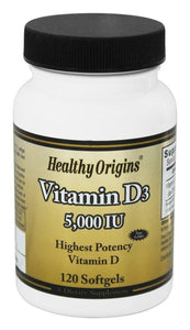 healthy-origins-vitamin-d3-5000-iu-120-softgels - Supplements-Natural & Organic Vitamins-Essentials4me