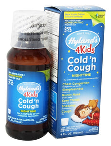hylands-4-kids-cold-n-cough-nighttime - Supplements-Natural & Organic Vitamins-Essentials4me