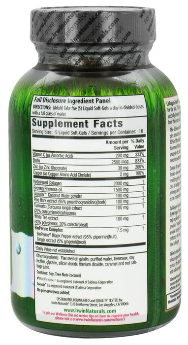 irwin-naturals-deep-tissue-collagen-pure-with-hydrating-coconut-water-80-softgels - Supplements-Natural & Organic Vitamins-Essentials4me