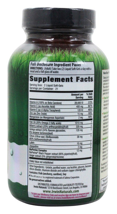 irwin-naturals-vision-sharp-multi-nutrient-eye-health-42-liquid-soft-gels - Supplements-Natural & Organic Vitamins-Essentials4me