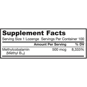 jarrow-formulas-methyl-b-12-500-micrograms-100-lozenges - Supplements-Natural & Organic Vitamins-Essentials4me