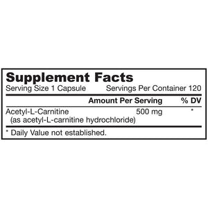 jarrow-formulas-acetyl-l-carnitine-500-mg-120-capsules - Supplements-Natural & Organic Vitamins-Essentials4me