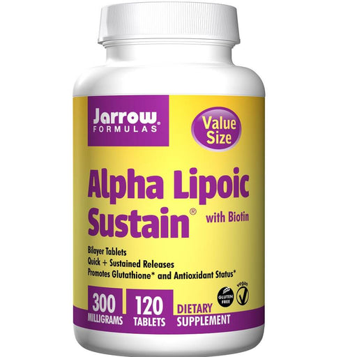 jarrow-formulas-alpha-lipoic-sustain-with-biotin-300-mg-120-count - Supplements-Natural & Organic Vitamins-Essentials4me