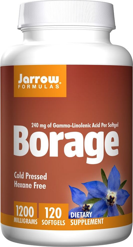 jarrow-formulas-borage-1200-mg-120-softgels - Supplements-Natural & Organic Vitamins-Essentials4me