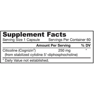 jarrow-formulas-citicoline-cdp-choline-250-mg-60-capsules - Supplements-Natural & Organic Vitamins-Essentials4me