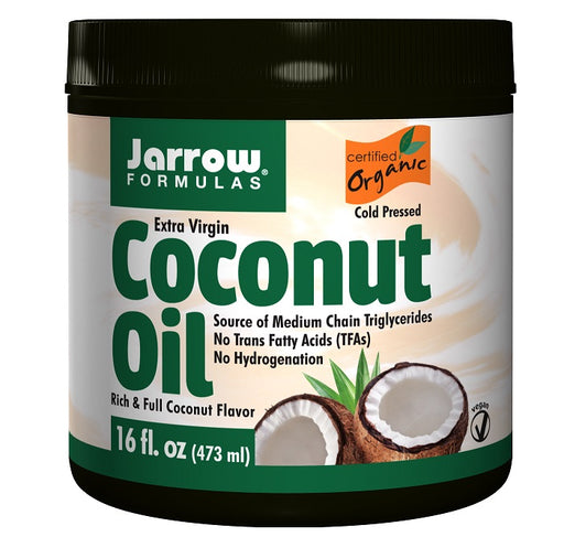 jarrow-formulas-extra-virgin-certified-organic-coconut-oil-16-oz - Supplements-Natural & Organic Vitamins-Essentials4me