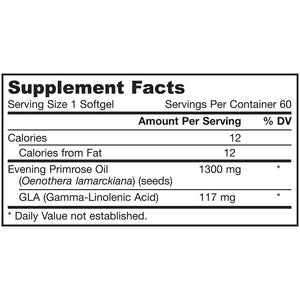 jarrow-formulas-evening-primrose-1300-mg-60-softgels - Supplements-Natural & Organic Vitamins-Essentials4me