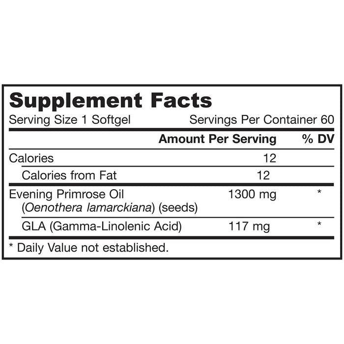 jarrow-formulas-evening-primrose-1300-mg-60-softgels - Supplements-Natural & Organic Vitamins-Essentials4me
