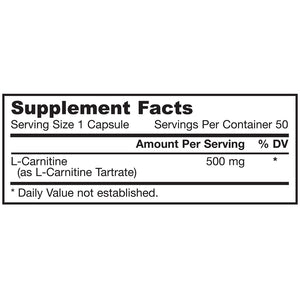 jarrow-formulas-l-carnitine-500-mg-50-capsules - Supplements-Natural & Organic Vitamins-Essentials4me