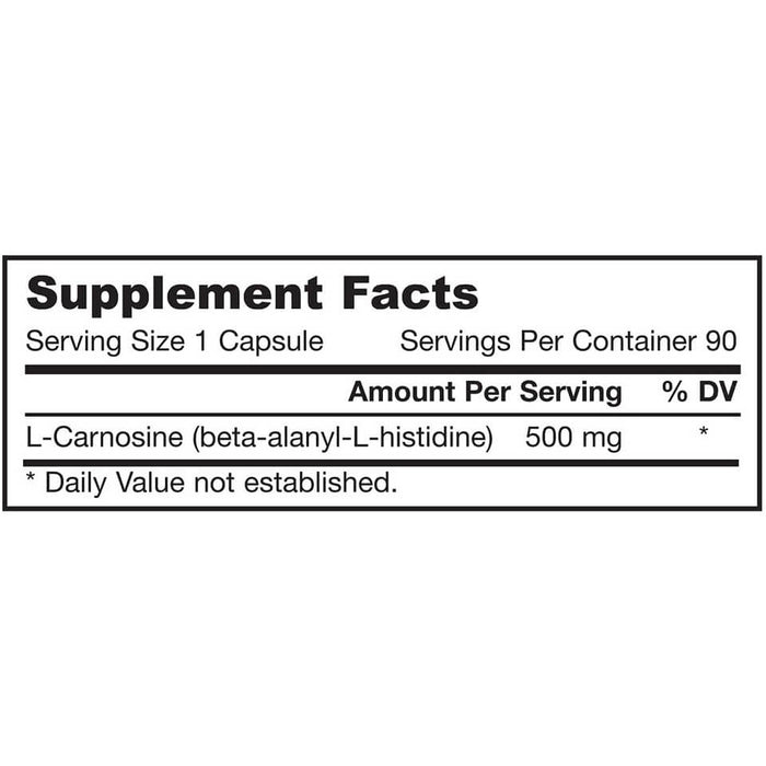 jarrow-formulas-l-carnosine-500-mg-90-capsules - Supplements-Natural & Organic Vitamins-Essentials4me