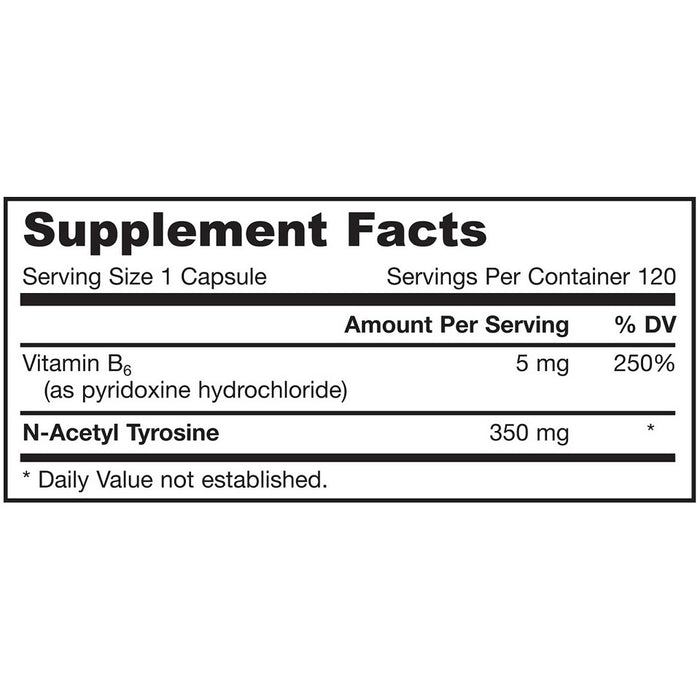 jarrow-formulas-n-acetyl-tyrosine-350-mg-120-capsules - Supplements-Natural & Organic Vitamins-Essentials4me