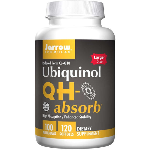 jarrow-formulas-qh-absorb-100-mg-120-softgels - Supplements-Natural & Organic Vitamins-Essentials4me
