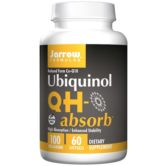 jarrow-formulas-qh-absorb-100-mg-60-softgels - Supplements-Natural & Organic Vitamins-Essentials4me