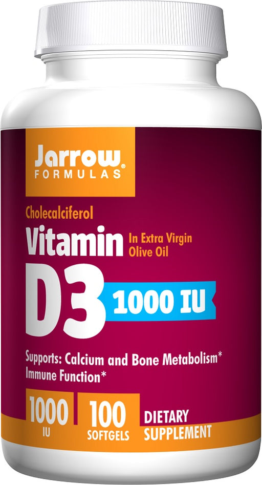 jarrow-formulas-vitamin-d3-1000-iu-100-softgels - Supplements-Natural & Organic Vitamins-Essentials4me