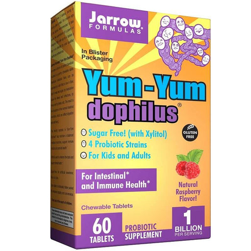 jarrow-formulas-yum-yum-dophilus-60-tablets - Supplements-Natural & Organic Vitamins-Essentials4me