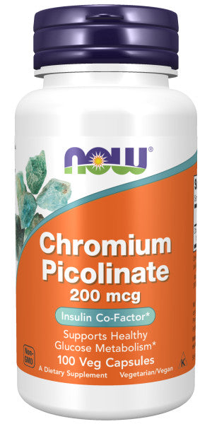 now-chromium-picolinate-200-mcg-100-veg-capsules - Supplements-Natural & Organic Vitamins-Essentials4me