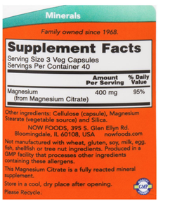 now-foods-magnesium-citrate-120-veg-capsules - Supplements-Natural & Organic Vitamins-Essentials4me