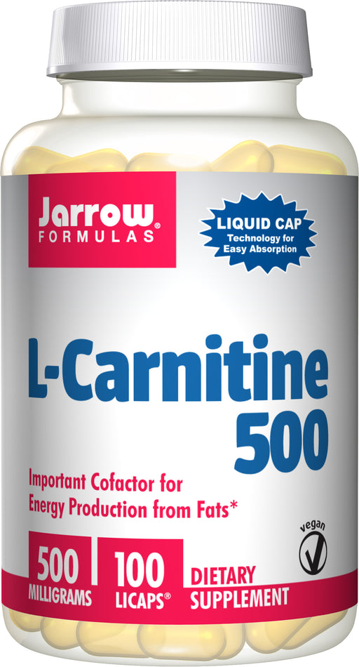 jarrow-formulas-l-carnitine-500-mg-100-capsules - Supplements-Natural & Organic Vitamins-Essentials4me
