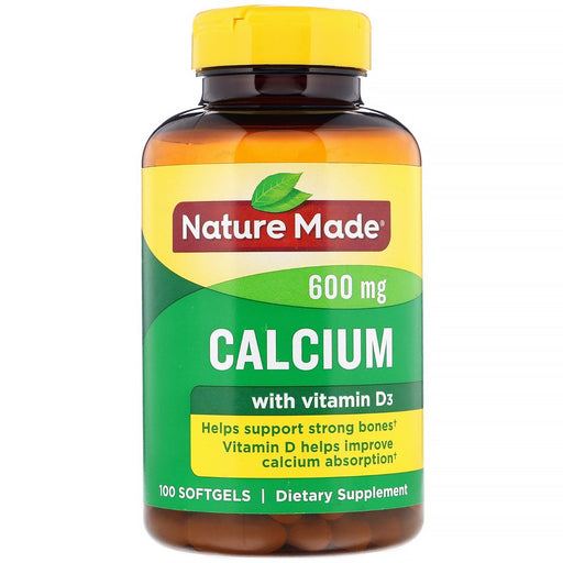 nature-made-calcium-with-vitamin-d-400-iu-600-mg-100-liquid-softgels - Supplements-Natural & Organic Vitamins-Essentials4me