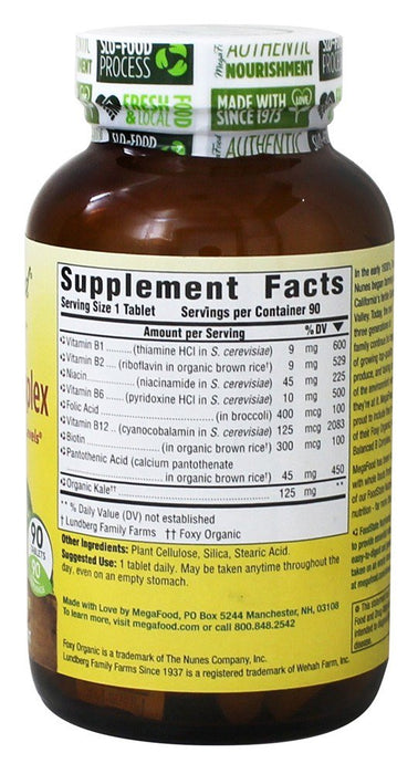 megafood-balanced-b-complex-90-vegetarian-tablets - Supplements-Natural & Organic Vitamins-Essentials4me