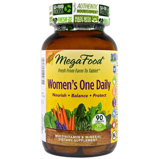 megafood-womens-one-daily-whole-food-multivitamin-mineral-90-tablets - Supplements-Natural & Organic Vitamins-Essentials4me