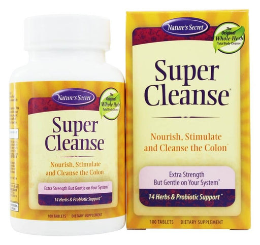 natures-secret-super-cleanse-100-tablets - Supplements-Natural & Organic Vitamins-Essentials4me