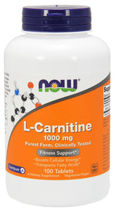 now-foods-l-carnitine-1000-mg-100-tablets - Supplements-Natural & Organic Vitamins-Essentials4me