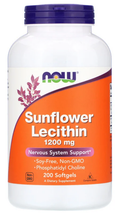 now-foods-sunflower-lecithin-1200-mg-200-softgels - Supplements-Natural & Organic Vitamins-Essentials4me