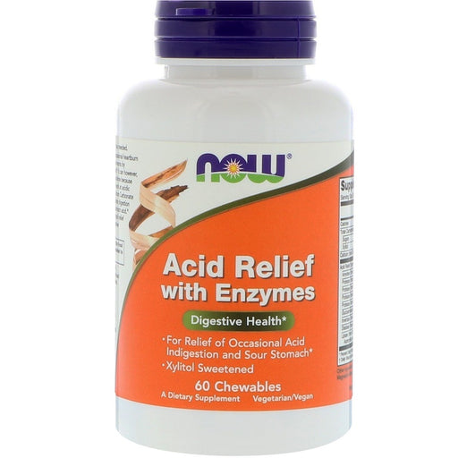 now-foods-acid-relief-with-enzymes-60-chewables - Supplements-Natural & Organic Vitamins-Essentials4me