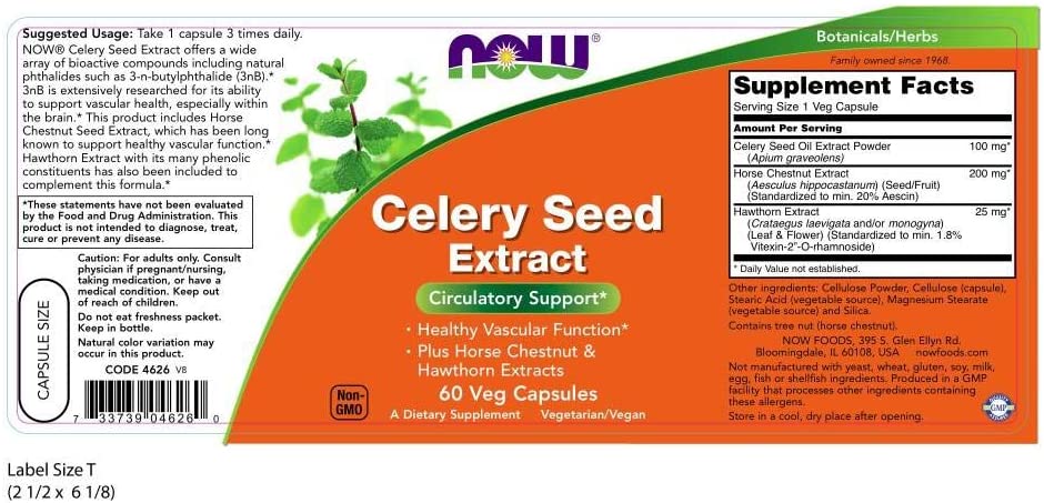 now-foods-celery-circulation-60-vegetarian-capsules - Supplements-Natural & Organic Vitamins-Essentials4me