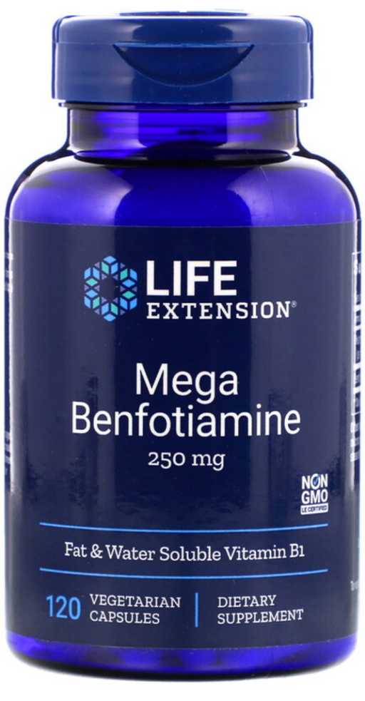 life-extension-mega-benfotiamine-250-mg-120-vegetarian-capsules - Supplements-Natural & Organic Vitamins-Essentials4me