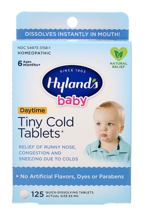 hylands-baby-tiny-cold-tablets-125-count - Supplements-Natural & Organic Vitamins-Essentials4me
