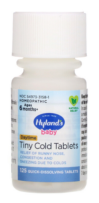 hylands-baby-tiny-cold-tablets-125-count - Supplements-Natural & Organic Vitamins-Essentials4me