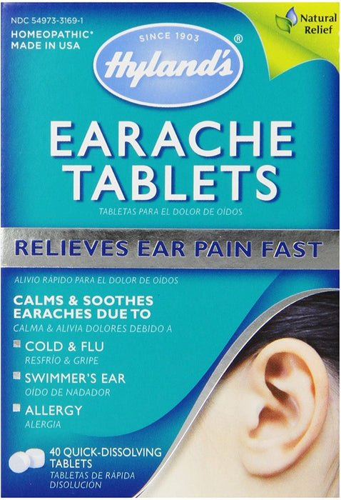 hylands-earache-tablets-cold-flu-earaches-swimmers-ear-and-allergies-40-ct - Supplements-Natural & Organic Vitamins-Essentials4me