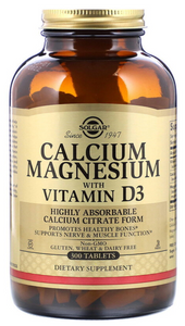 solgar-calcium-magnesium-with-vitamin-d3-300-tablets - Supplements-Natural & Organic Vitamins-Essentials4me