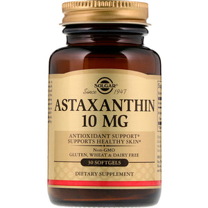 solgar-astaxanthin-10-mg-30-softgels - Supplements-Natural & Organic Vitamins-Essentials4me