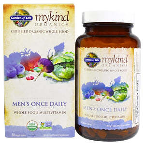 garden-of-life-mykind-organics-mens-once-daily-whole-food-multivitamin-60-vegan-tablets - Supplements-Natural & Organic Vitamins-Essentials4me