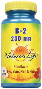 natures-life-vitamin-b-2-powerful-support-for-healthy-skin-metabolism-250mg-100ct-250mg - Supplements-Natural & Organic Vitamins-Essentials4me