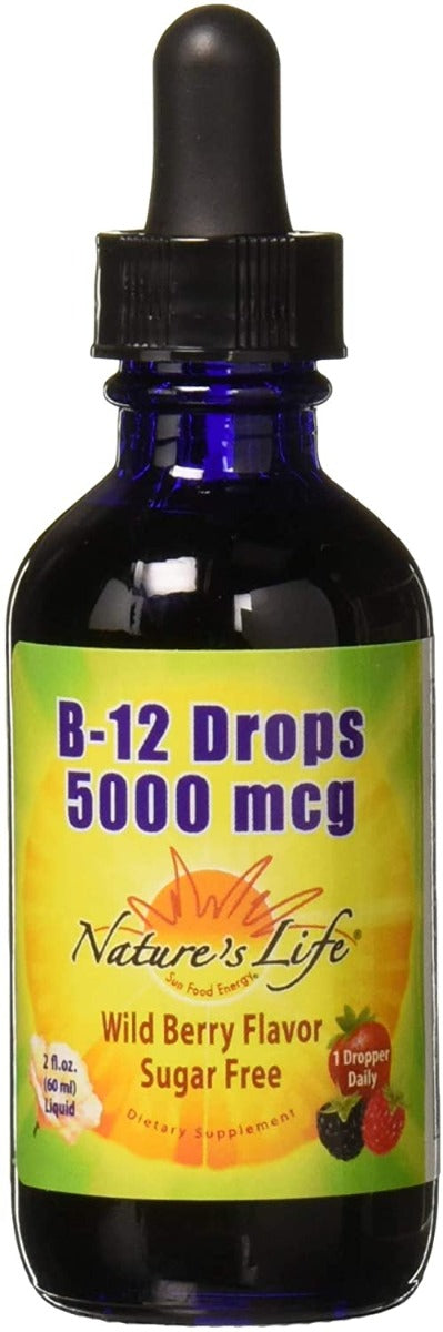 natures-life-b-12-drops-methlycobalamin-wildberry-2oz-5000mcg - Supplements-Natural & Organic Vitamins-Essentials4me