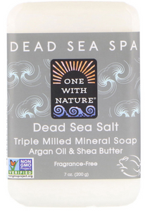 one-with-nature-triple-milled-mineral-soap-dead-sea-salt-7-oz-200-g - Supplements-Natural & Organic Vitamins-Essentials4me