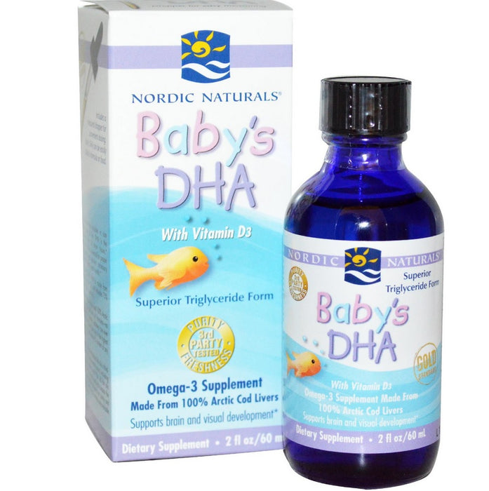nordic-naturals-babys-dha-with-vitamin-d3-2-fl-oz-60-ml - Supplements-Natural & Organic Vitamins-Essentials4me