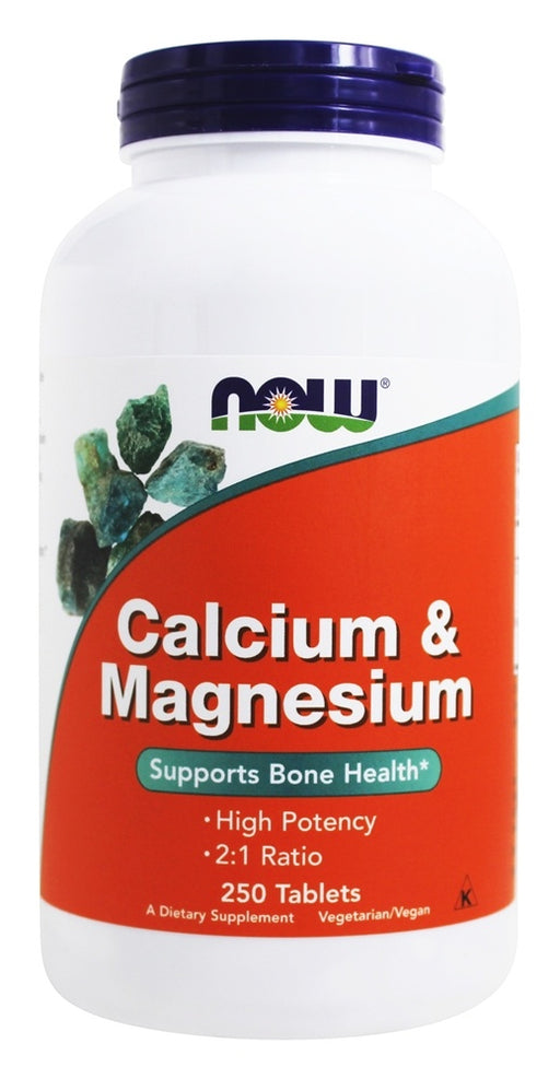 now-foods-calcium-and-magnesium-high-potency-250-tablets - Supplements-Natural & Organic Vitamins-Essentials4me
