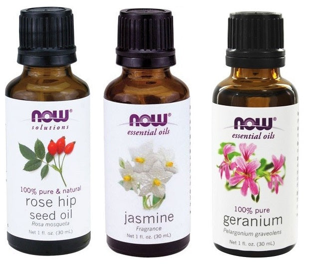 now-foods-essential-oils-rose-hip-seed-jasmine-geranium-oil-3-pack - Supplements-Natural & Organic Vitamins-Essentials4me
