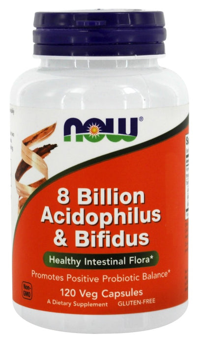 now-foods-acidophilus-bifidus-8-billion-120-capsules - Supplements-Natural & Organic Vitamins-Essentials4me