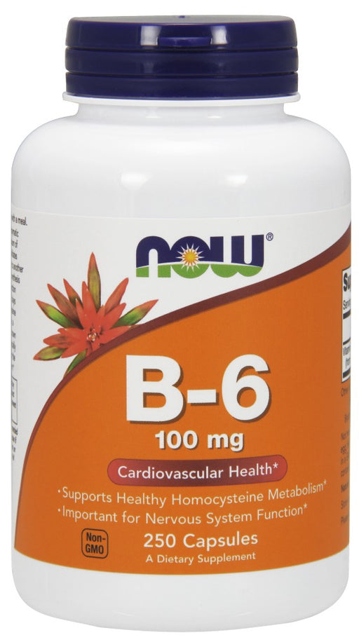 now-foods-b-6-100-mg-250-capsules - Supplements-Natural & Organic Vitamins-Essentials4me