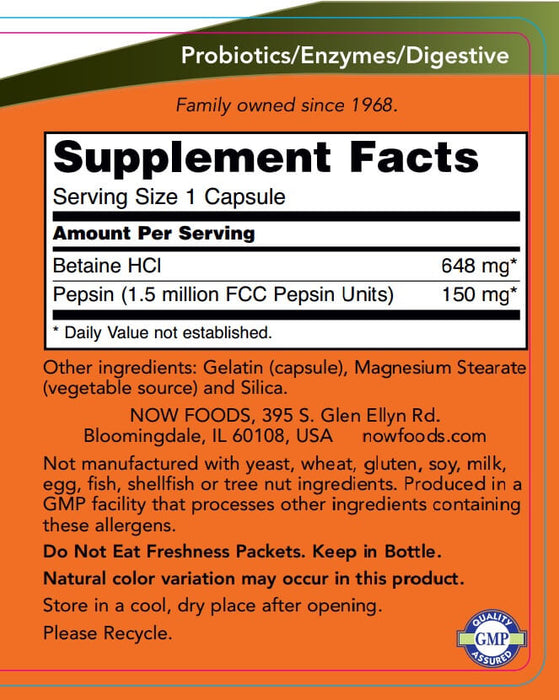 now-foods-betaine-hcl-648-mg-120-capsules - Supplements-Natural & Organic Vitamins-Essentials4me