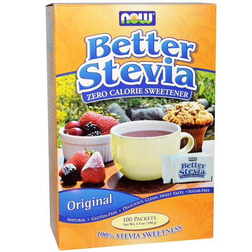 now-foods-better-stevia-zero-calorie-sweetener-100-packets-3-5-oz-100-g - Supplements-Natural & Organic Vitamins-Essentials4me